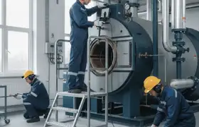 Milwaukee, WI plumber repairing a boiler for reliable home heating service