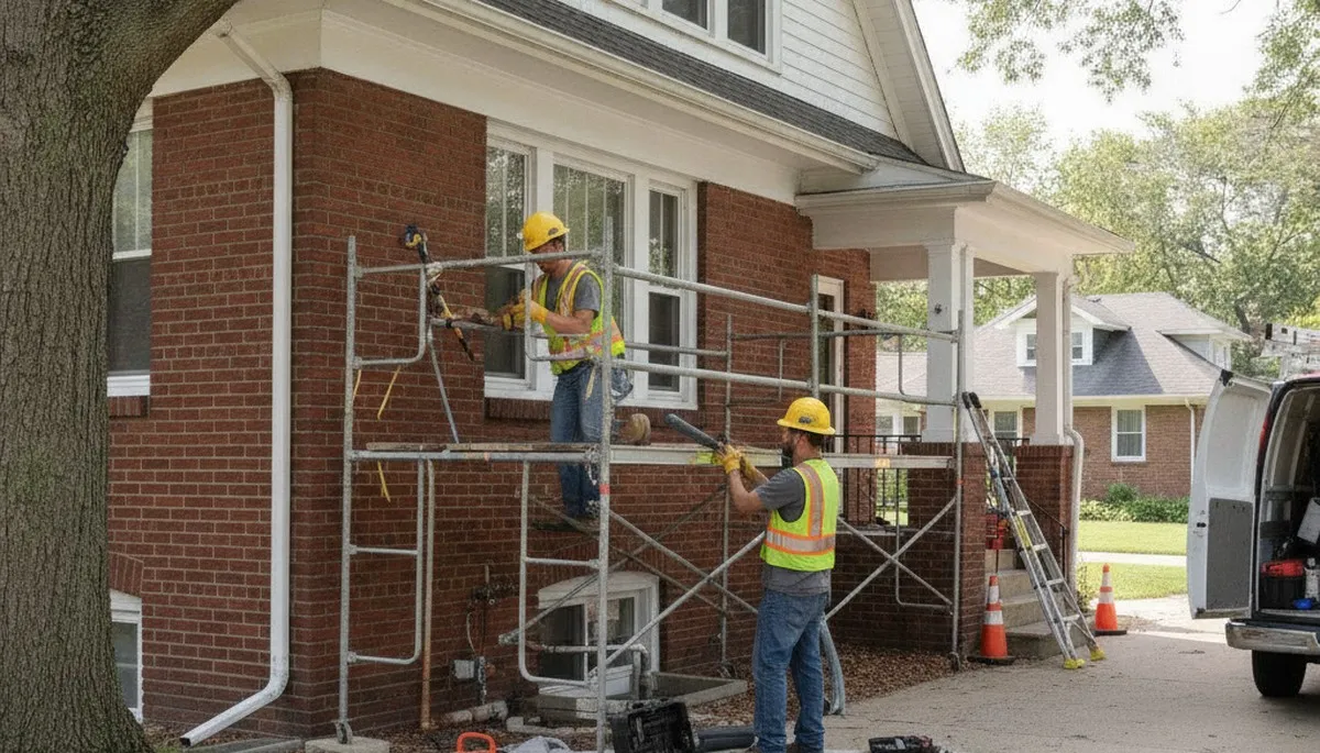 Milwaukee, WI plumbers repairing a plumbing leak for a local home service call